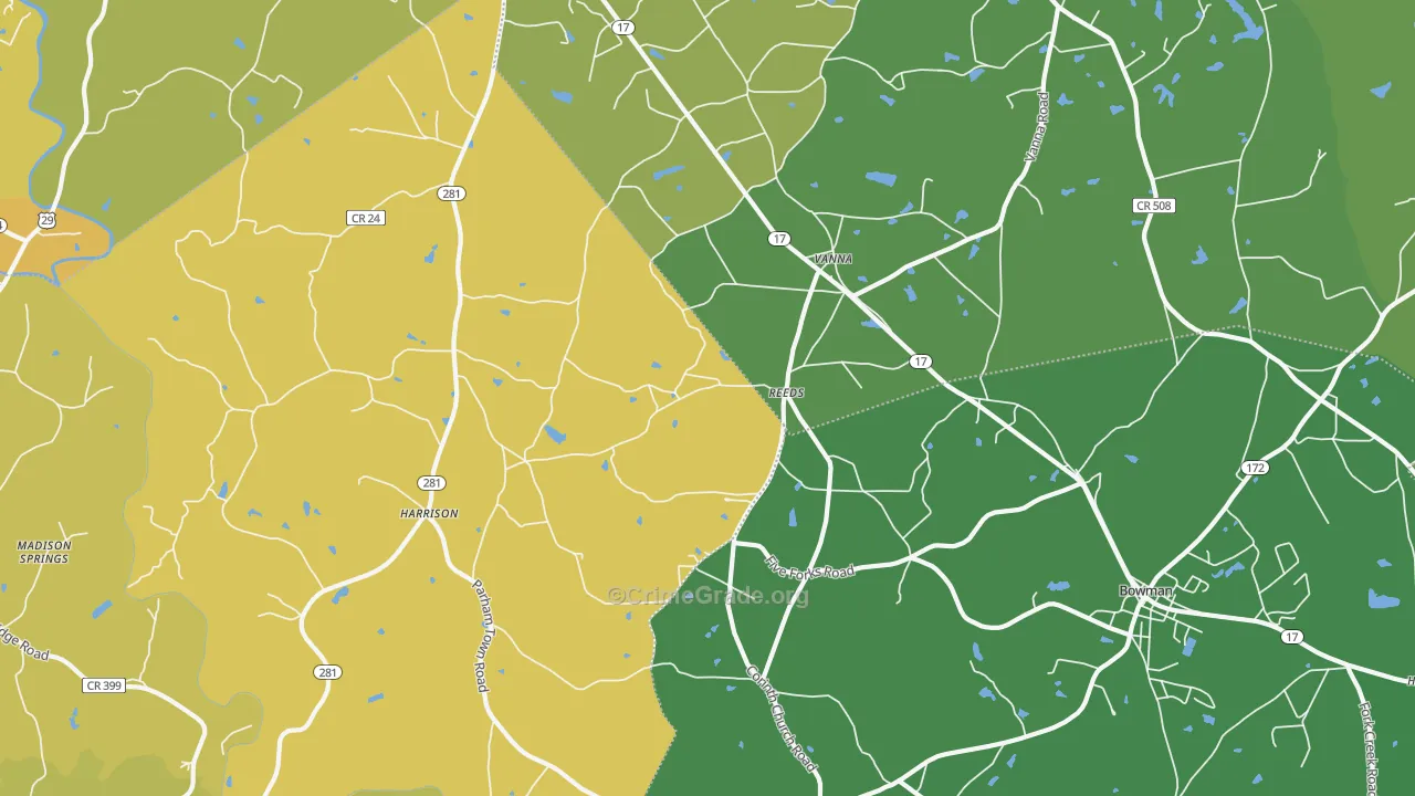 Vanna, GA Map of Assault Rates