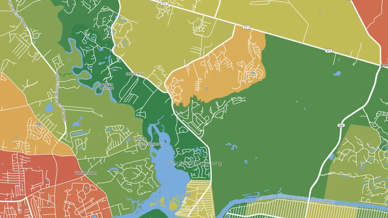 Varnum, NC Map of Assault Rates