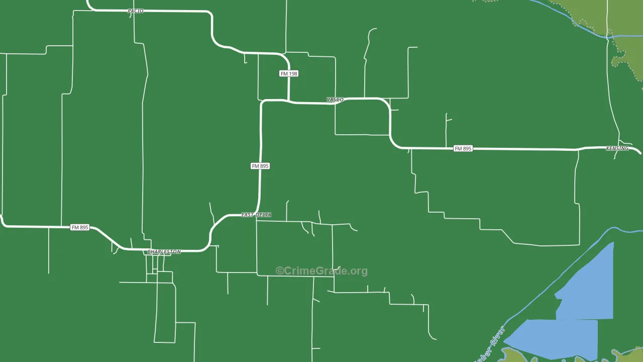 Vasco, TX Map of Assault Rates