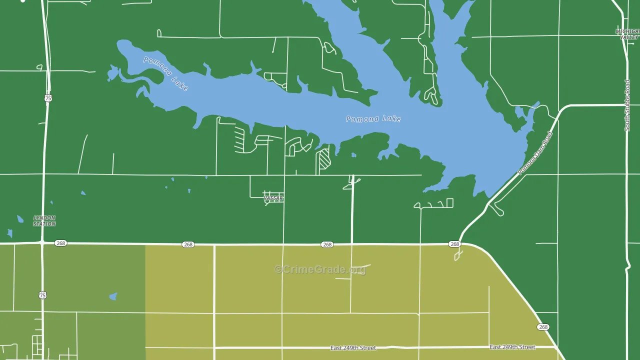 Vassar, KS Map of Assault Rates