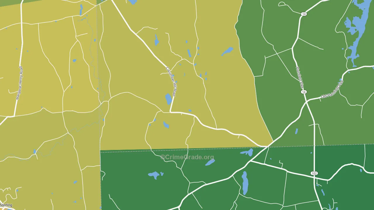 Vaughn Hollow, RI Map of Assault Rates