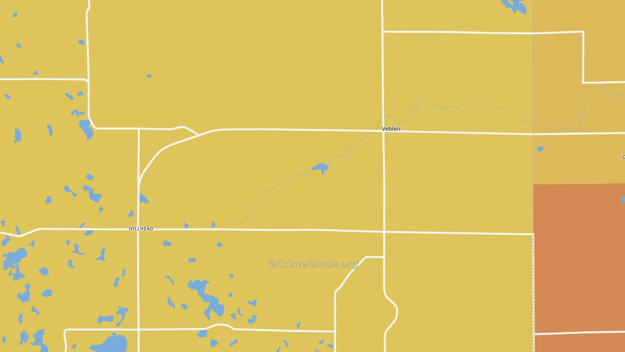 Veblen, SD Map of Assault Rates