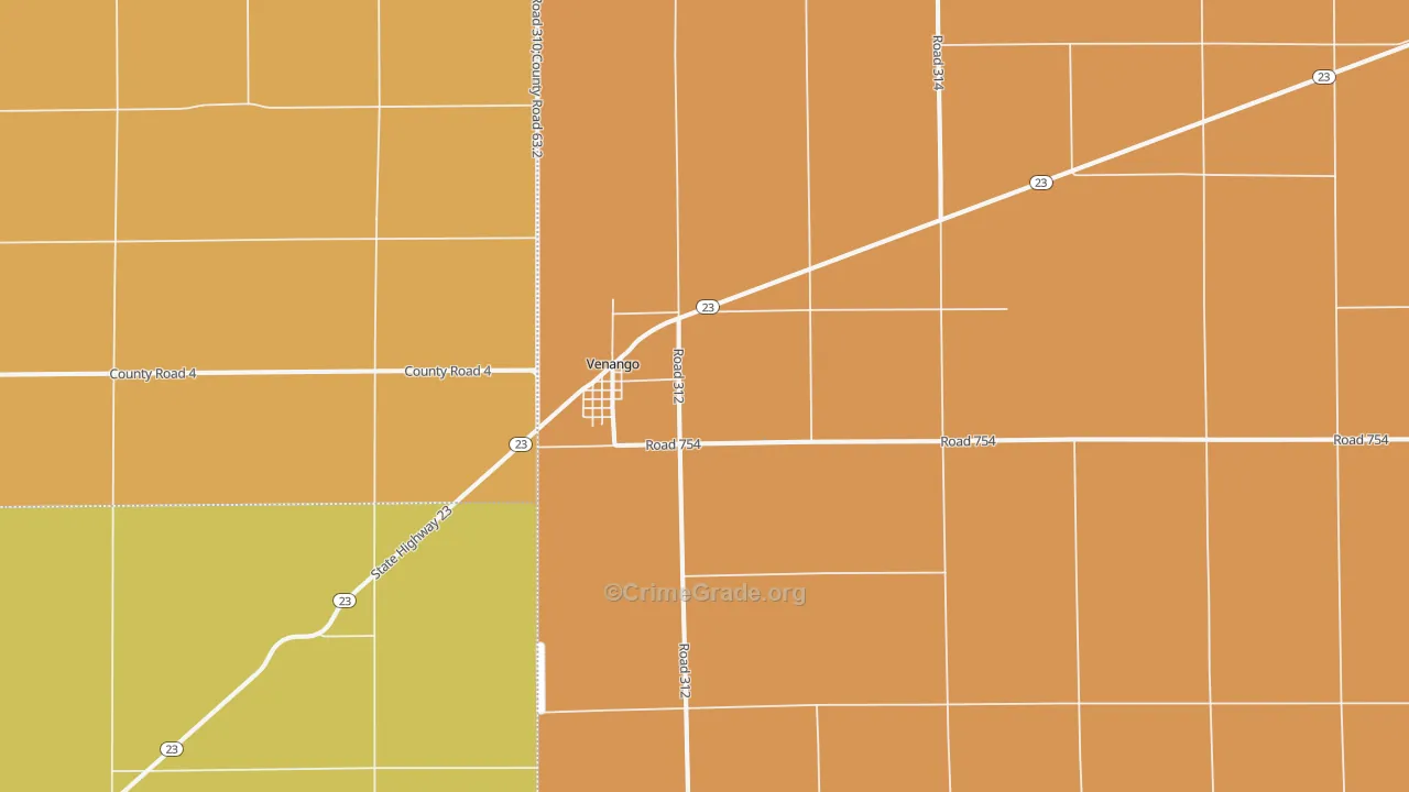 Venango, NE Map of Assault Rates