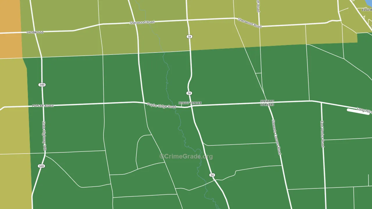Venice Center, NY Map of Assault Rates