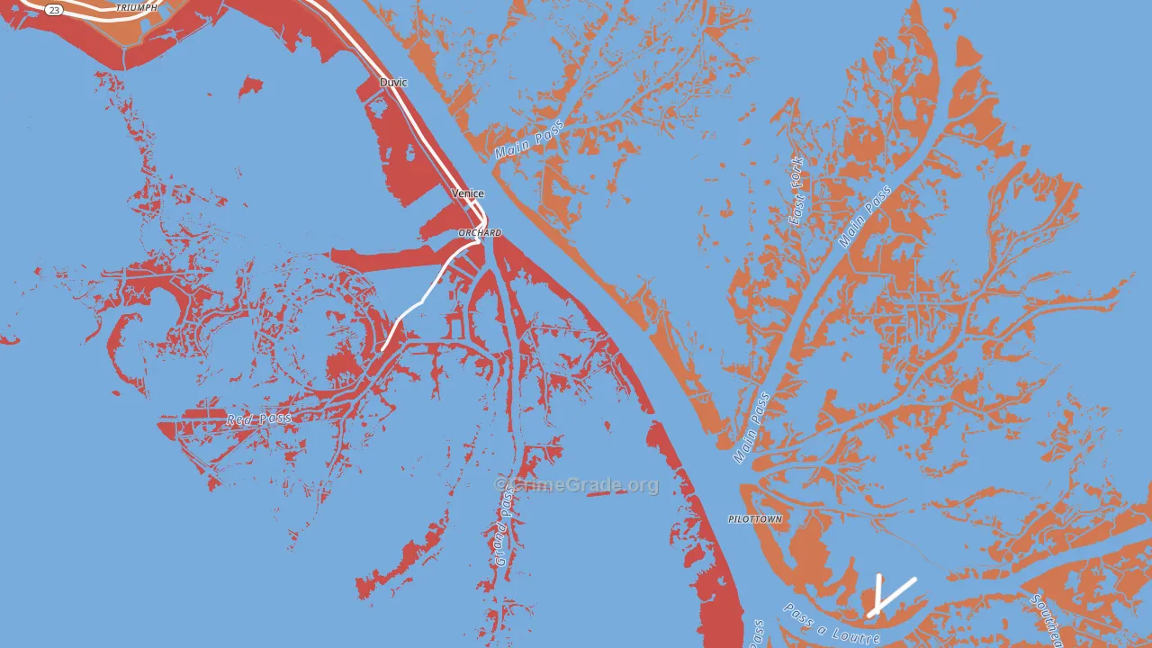 Venice, LA Map of Assault Rates