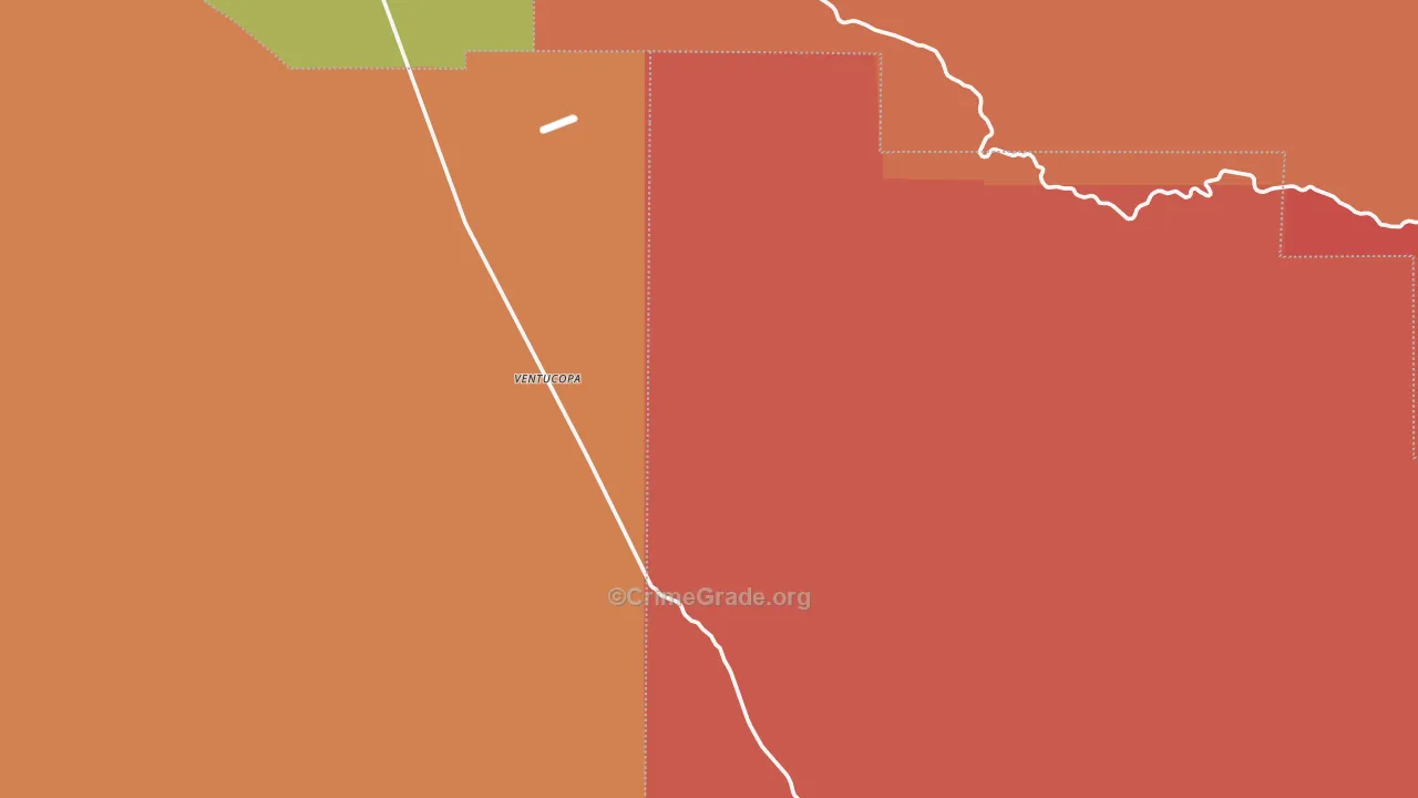 Ventucopa, CA Map of Assault Rates