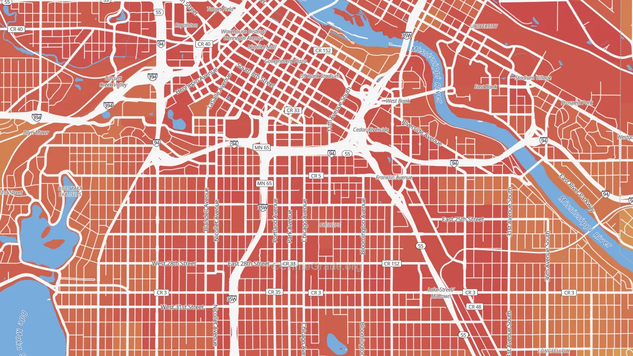 Ventura Village, Minneapolis, MN Map of Assault Rates