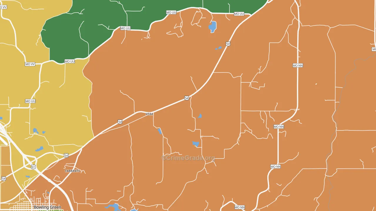 Vera, MO Map of Assault Rates