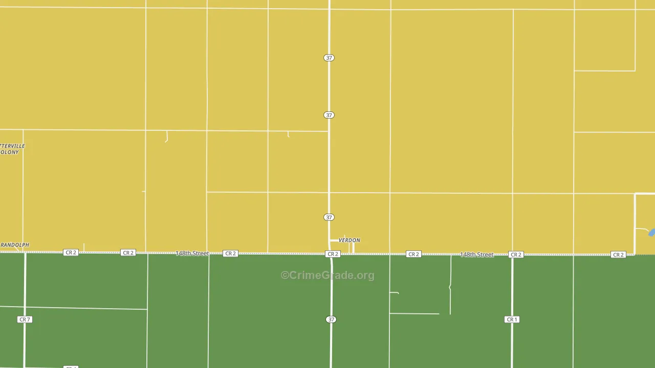 Verdon, SD Map of Assault Rates