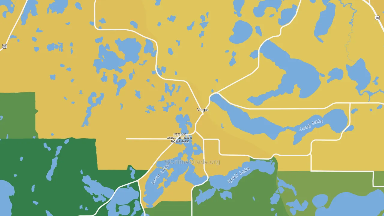 Vergas, MN Map of Assault Rates