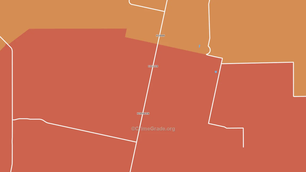 Verhalen, TX Map of Assault Rates