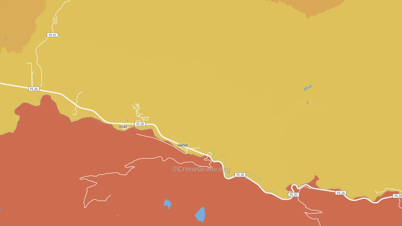 Verlot, WA Map of Assault Rates