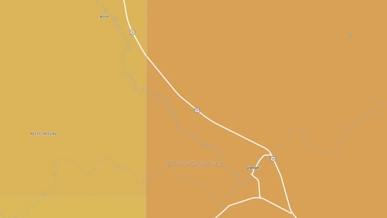 Verne, WY Map of Assault Rates