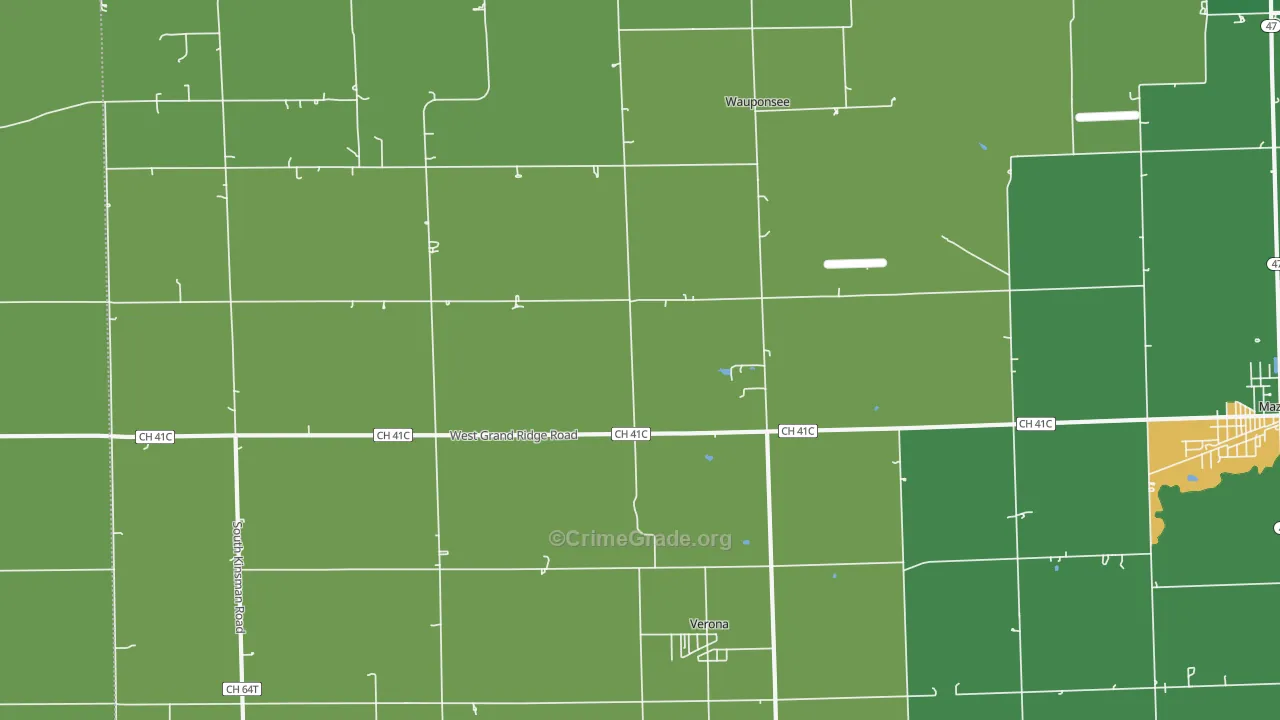 Verona, IL Map of Assault Rates