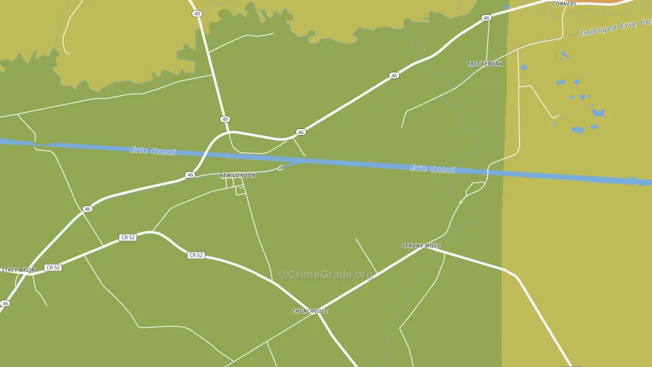 Verona Mills, NY Map of Assault Rates