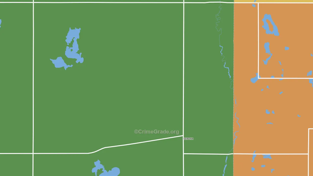 Verona, ND Map of Assault Rates