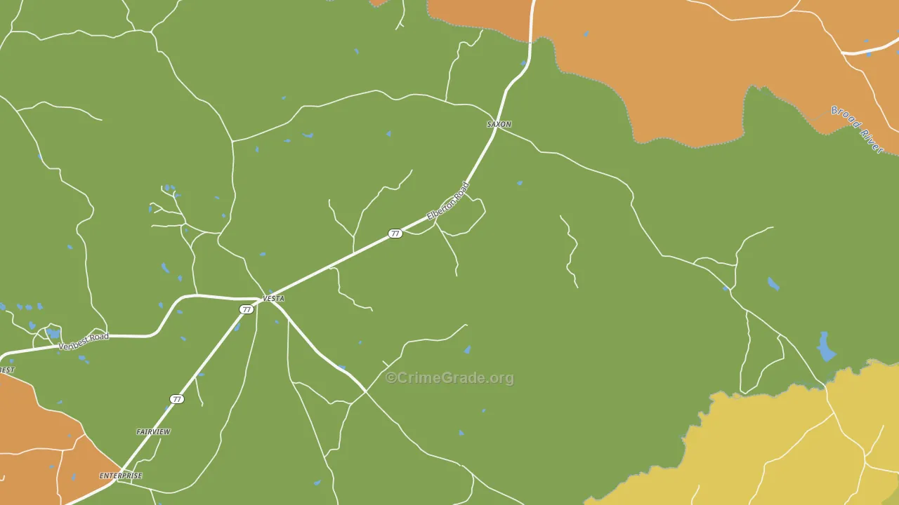 Vesta, GA Map of Assault Rates