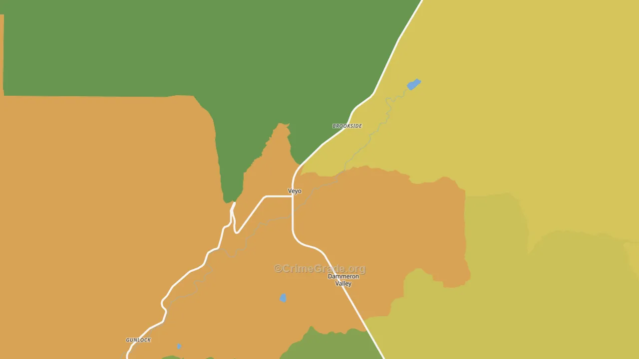 Veyo, UT Map of Assault Rates