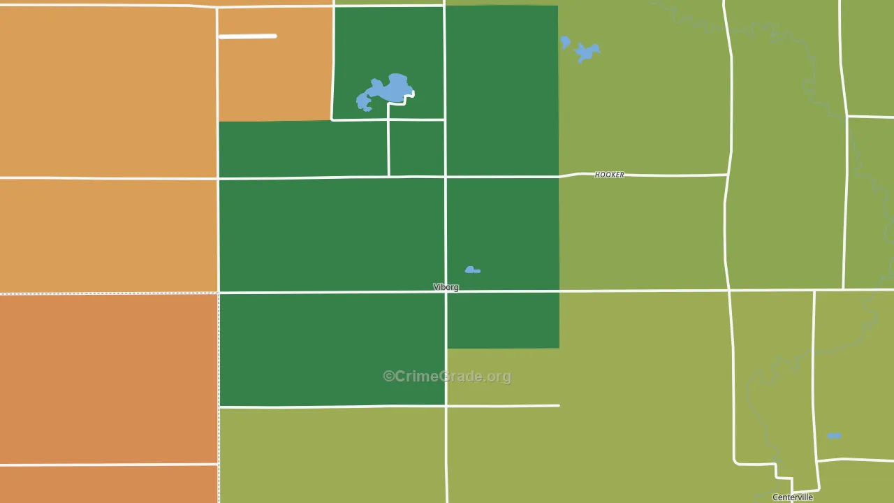 Viborg, SD Map of Assault Rates