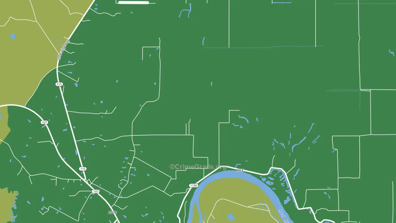 Vick, LA Map of Assault Rates