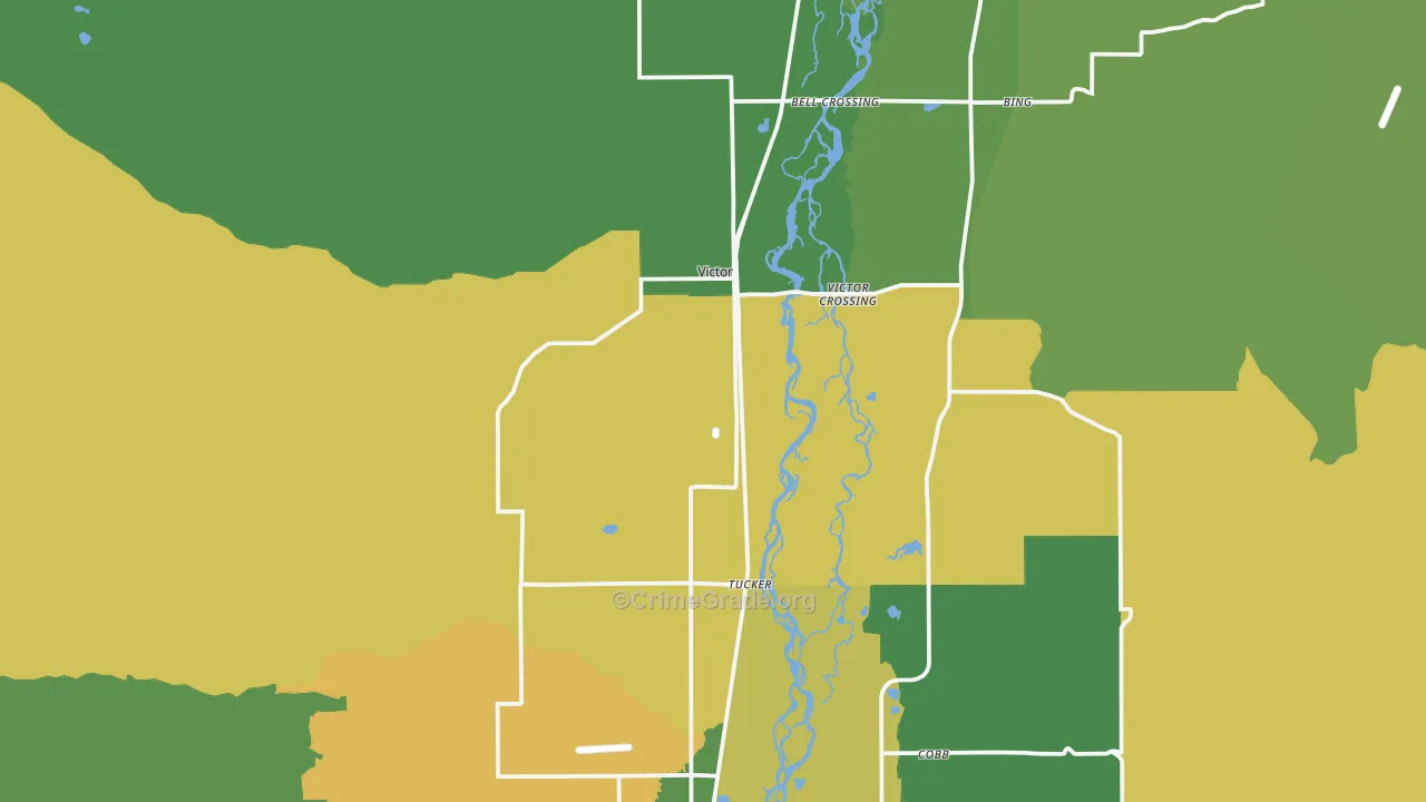 Victor, MT Map of Assault Rates