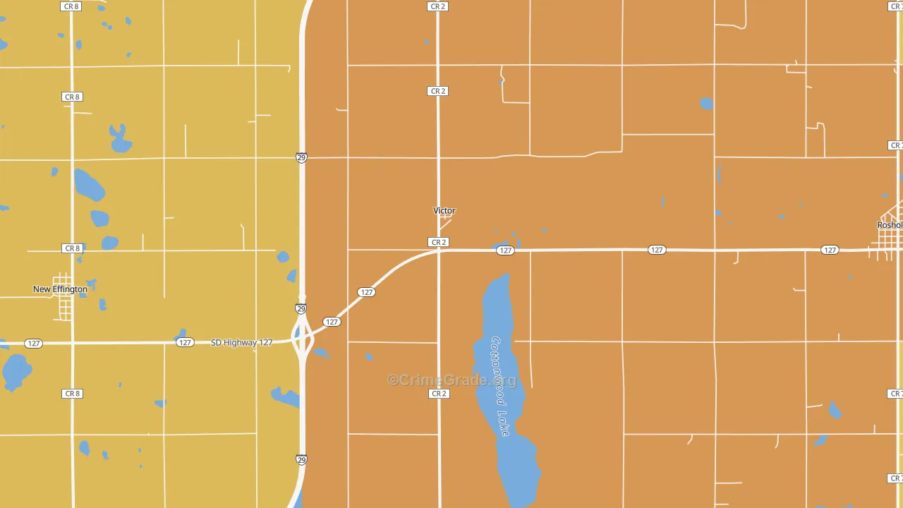Victor, SD Map of Assault Rates