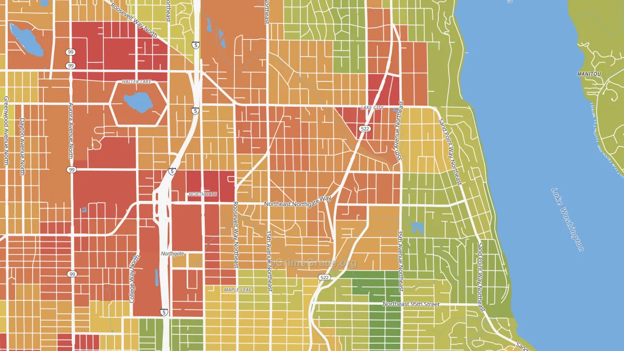 Victory Heights, Seattle, WA Map of Assault Rates
