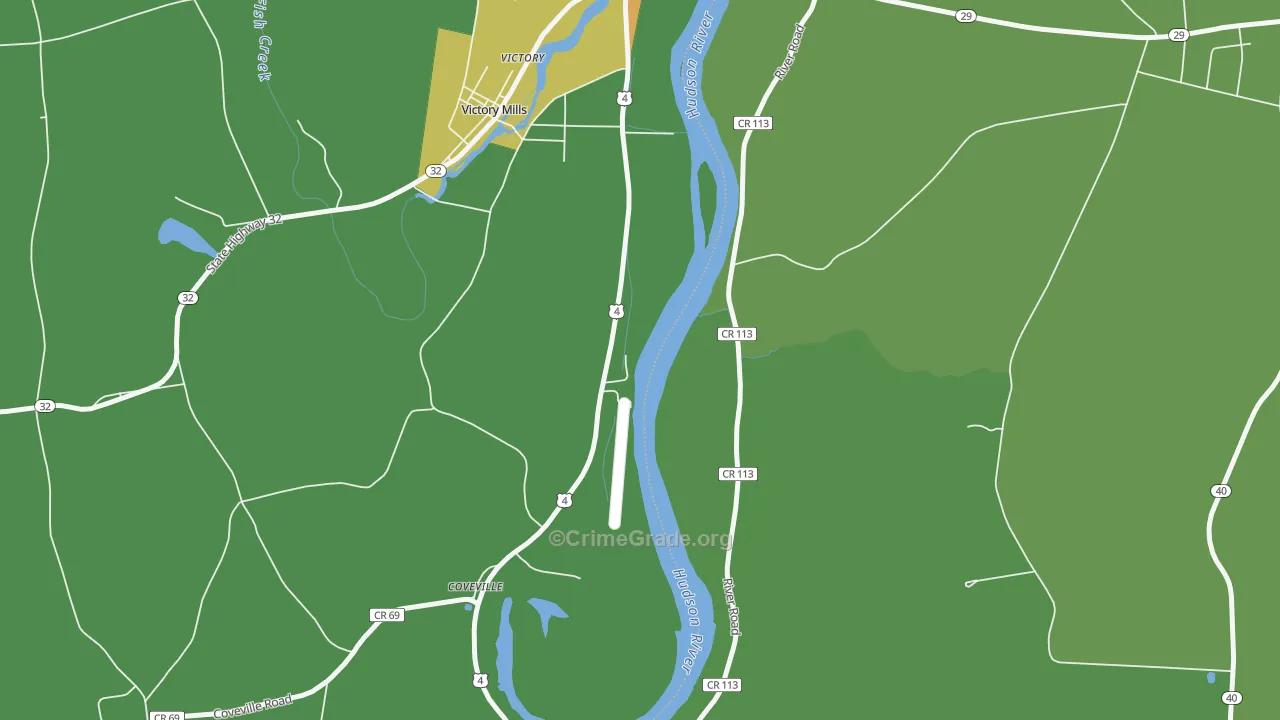 Victory Mills, NY Map of Assault Rates