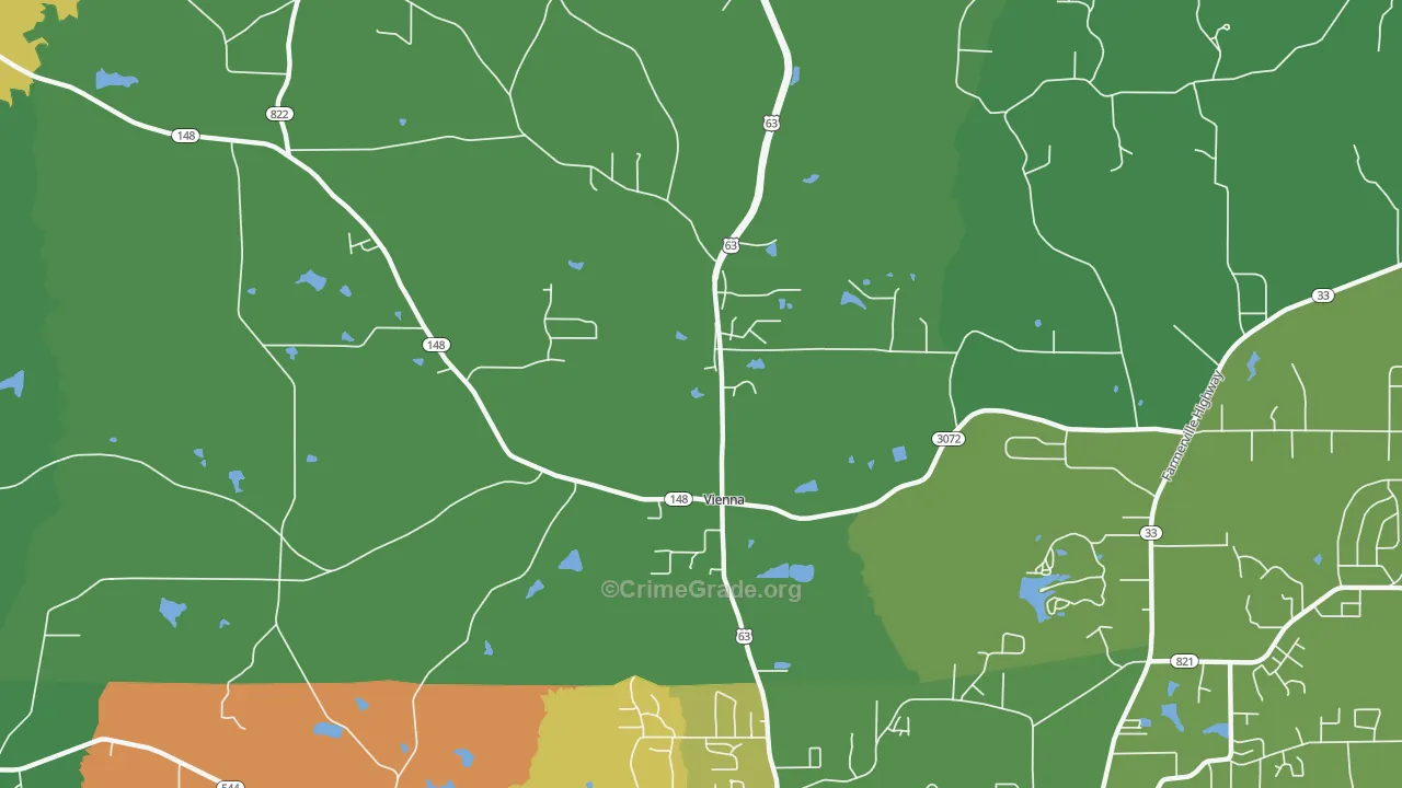 Vienna, LA Map of Assault Rates