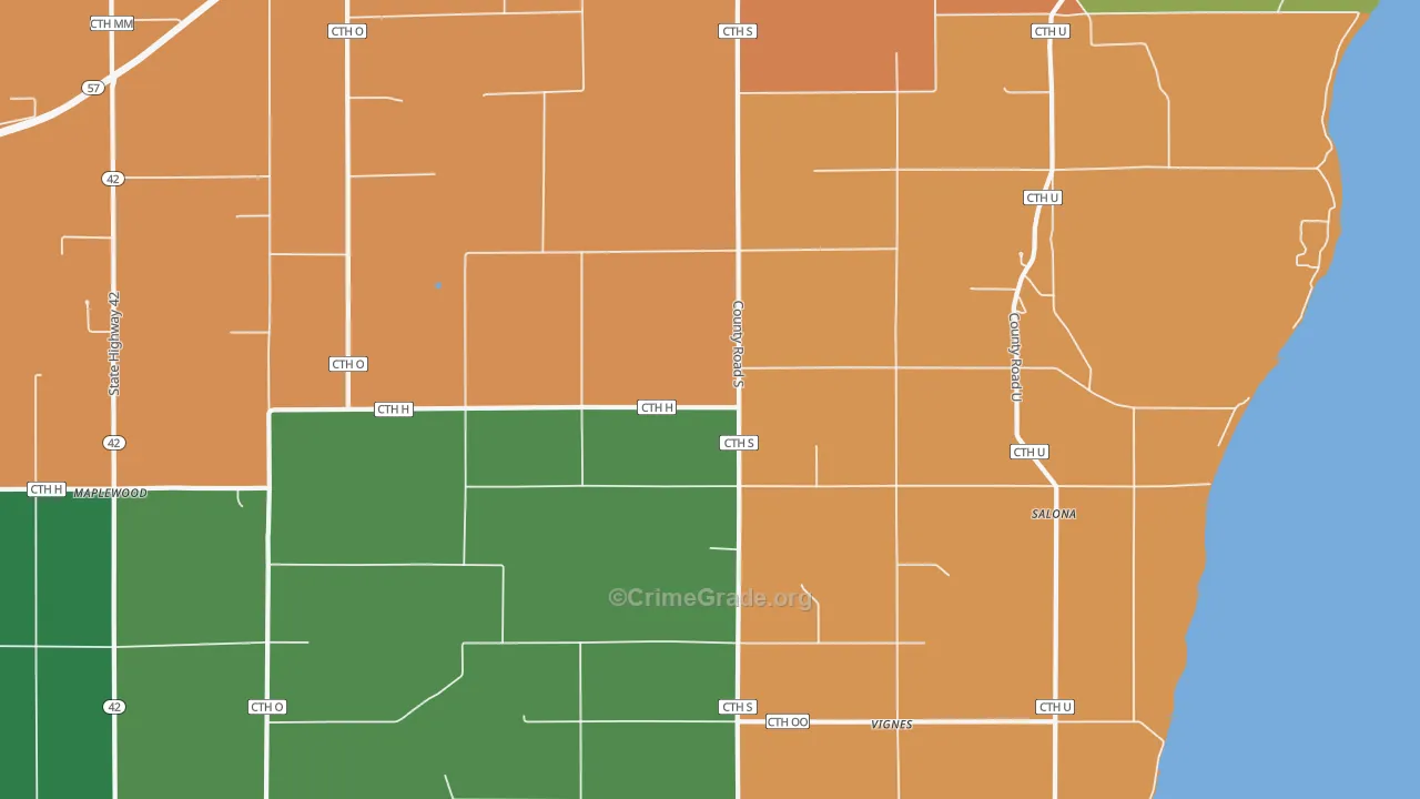 Vignes, WI Map of Assault Rates