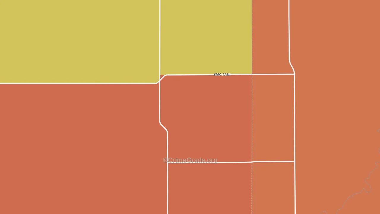 Vigo Park, TX Map of Assault Rates