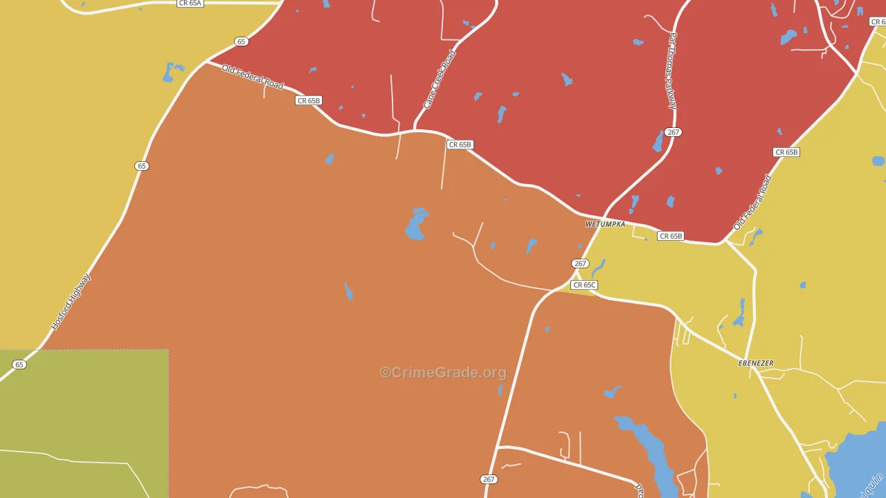 Vilas, FL Map of Assault Rates