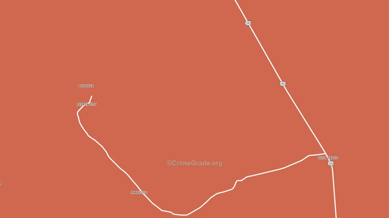 Villa Grove, CO Map of Assault Rates