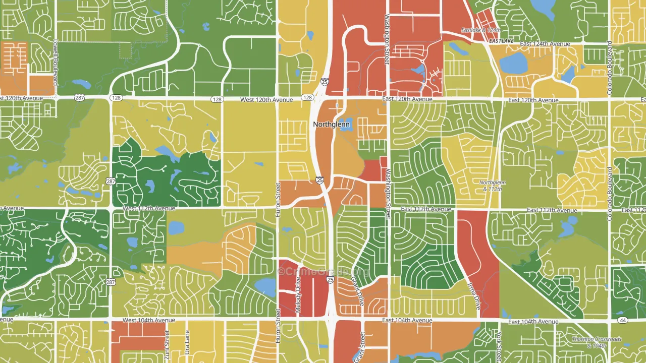 Village at North Hills, Northglenn, CO Map of Assault Rates