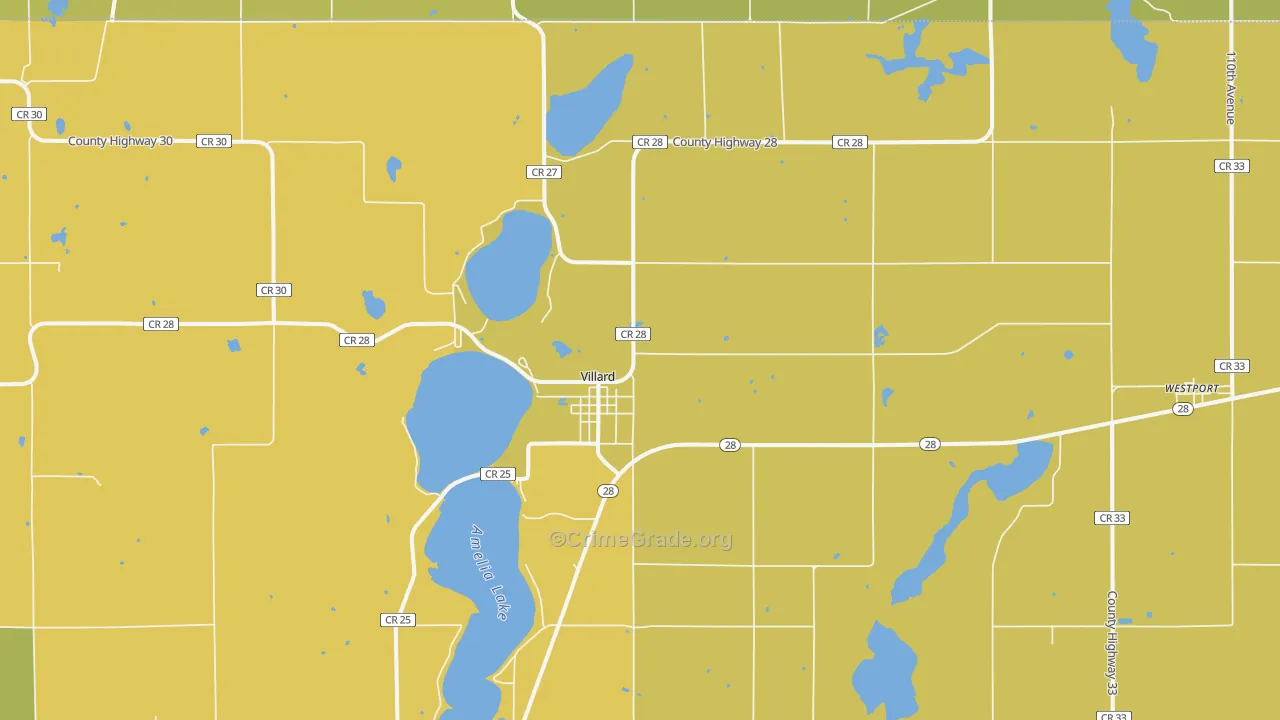 Villard, MN Map of Assault Rates