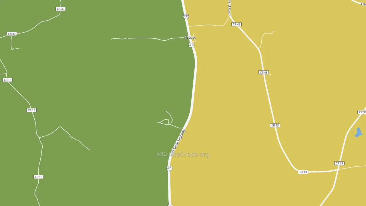 Villula, AL Map of Assault Rates