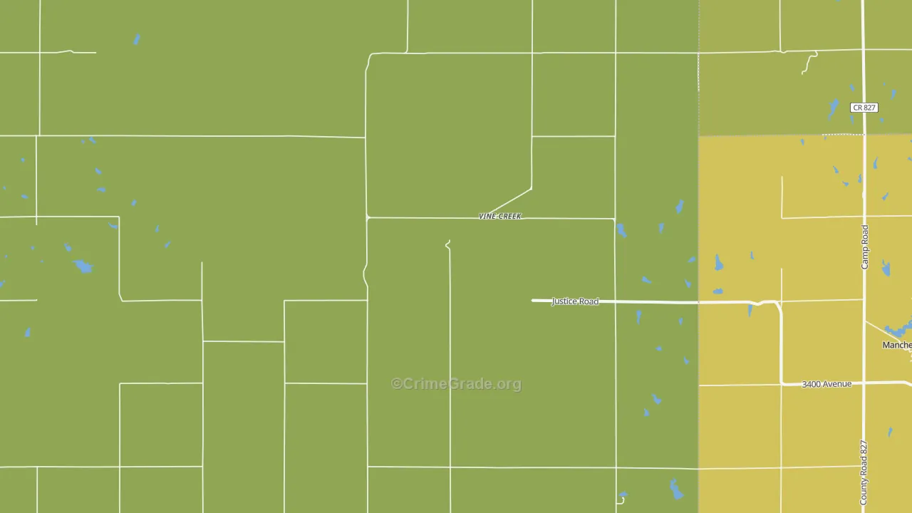 Vine Creek, KS Map of Assault Rates