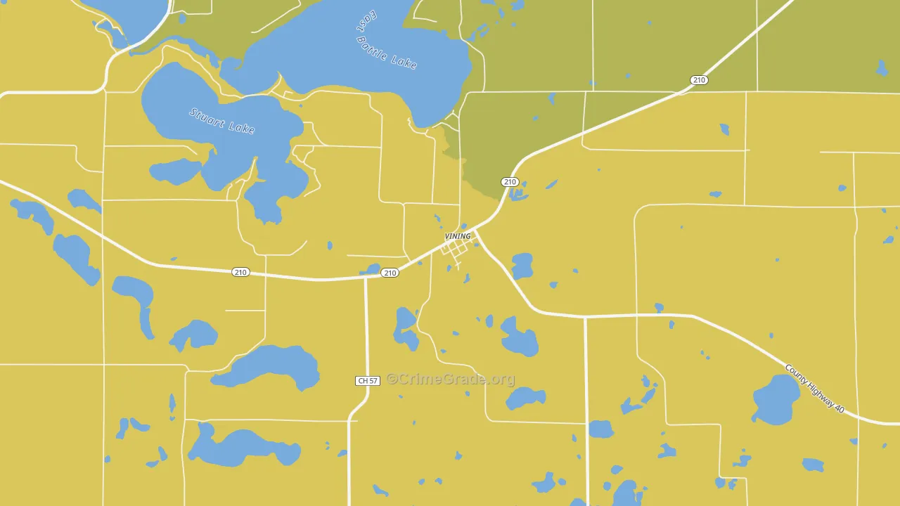 Vining, MN Map of Assault Rates