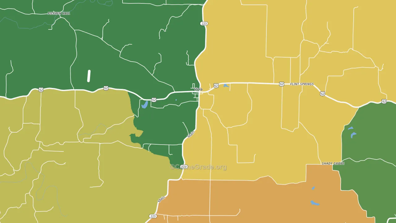 Viola, AR Map of Assault Rates