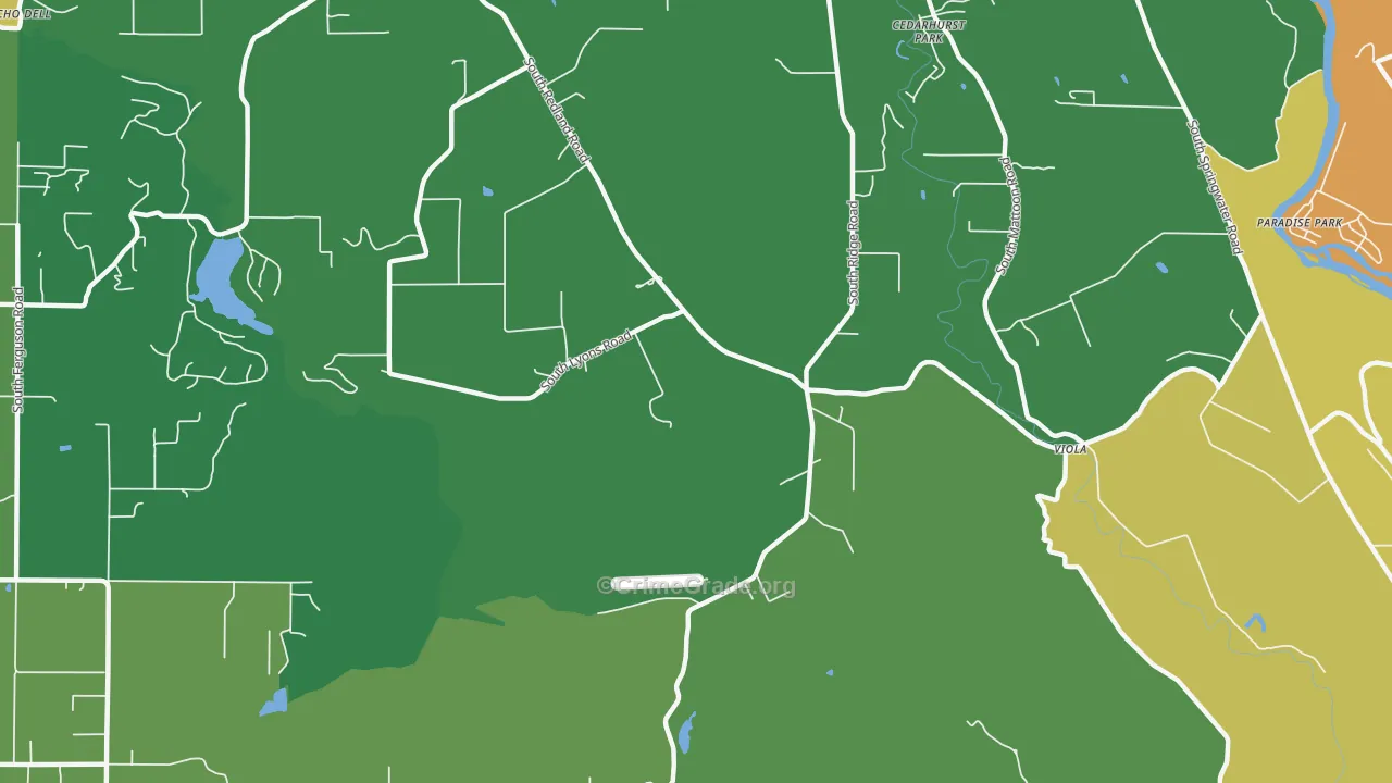Viola, OR Map of Assault Rates