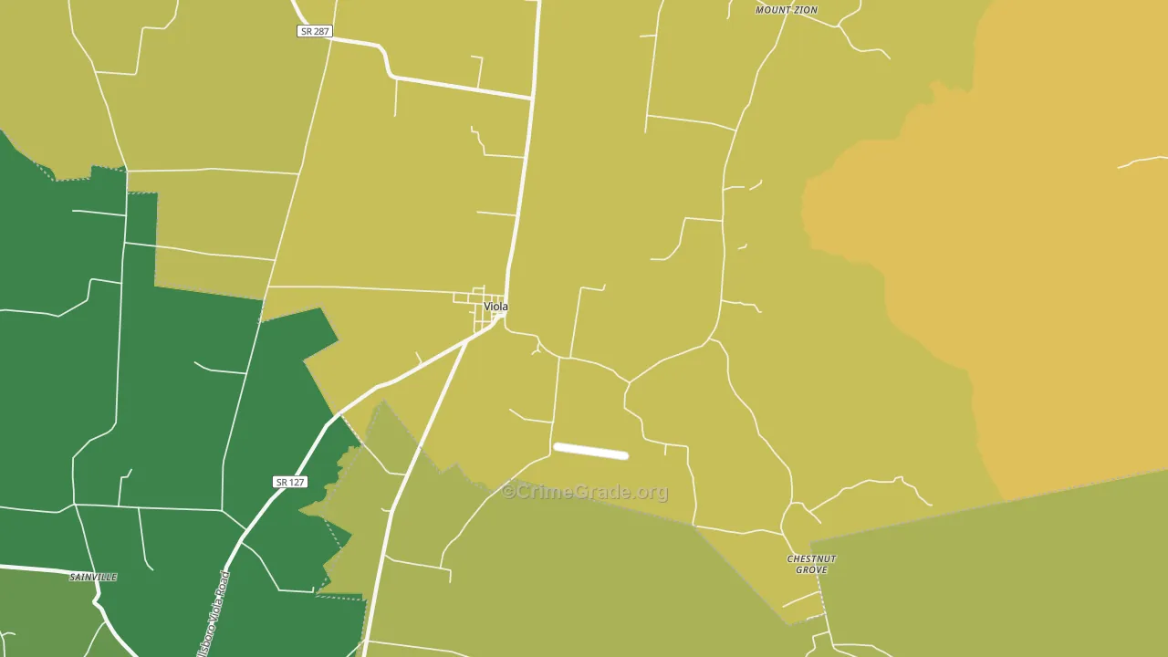 Viola, TN Map of Assault Rates