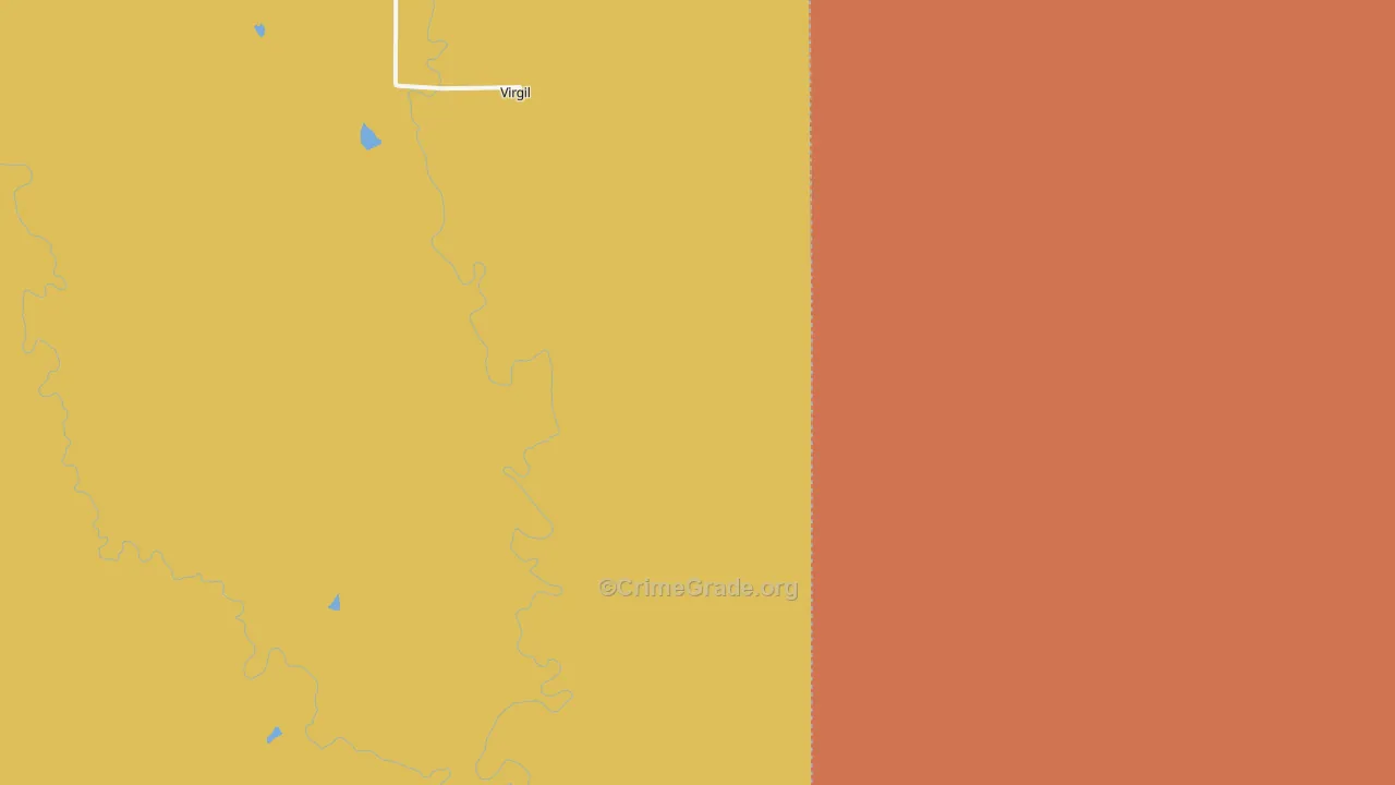 Virgil, KS Map of Assault Rates