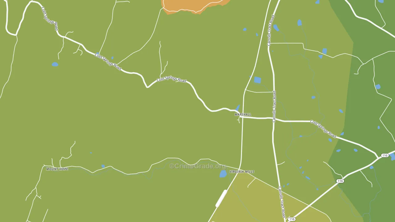 Virginia Mills, PA Map of Assault Rates