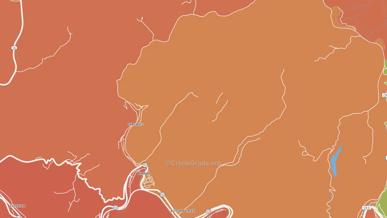 Vivian, WV Map of Assault Rates