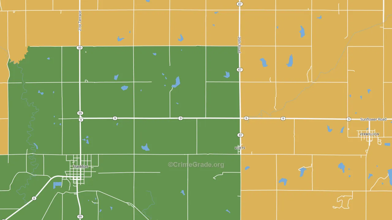 Vliets, KS Map of Assault Rates