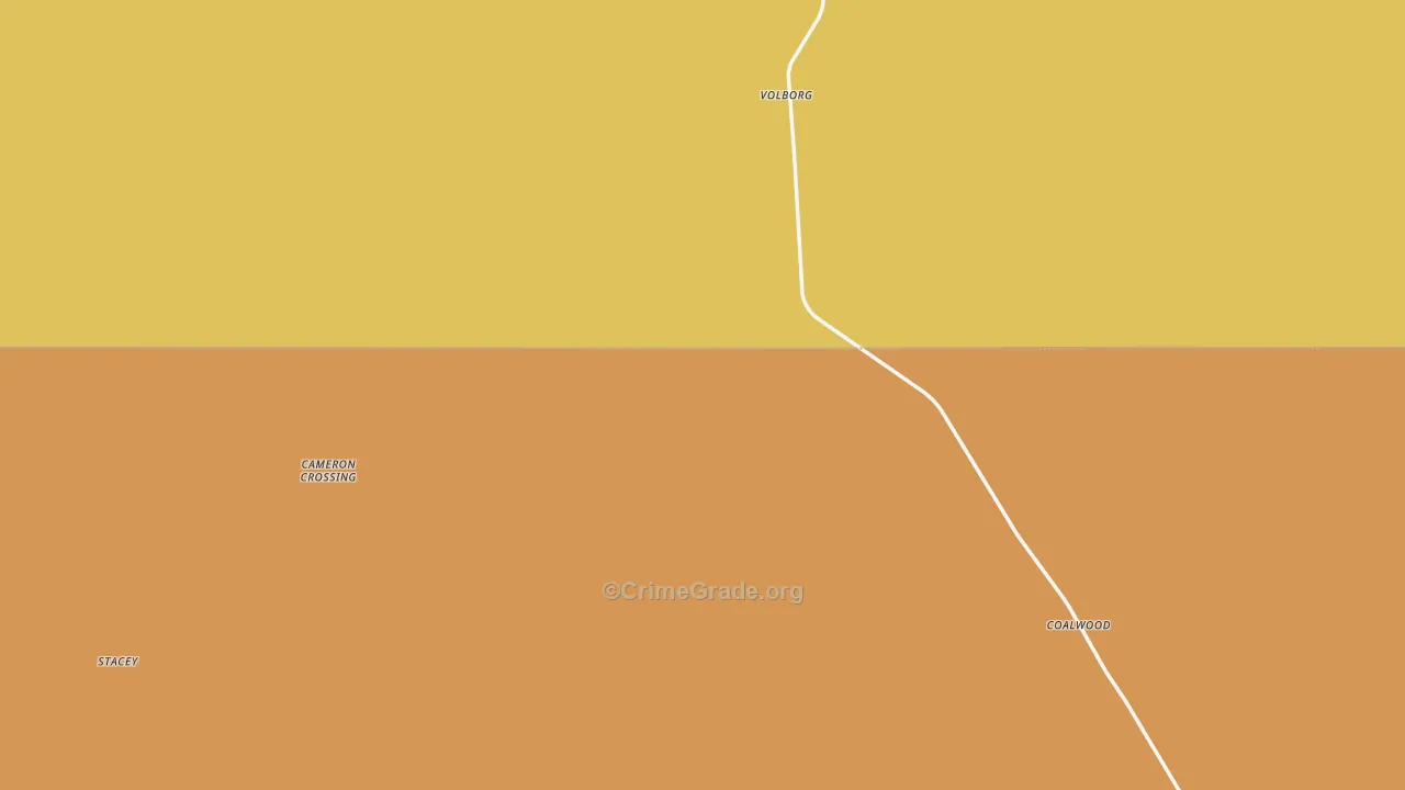 Volborg, MT Map of Assault Rates