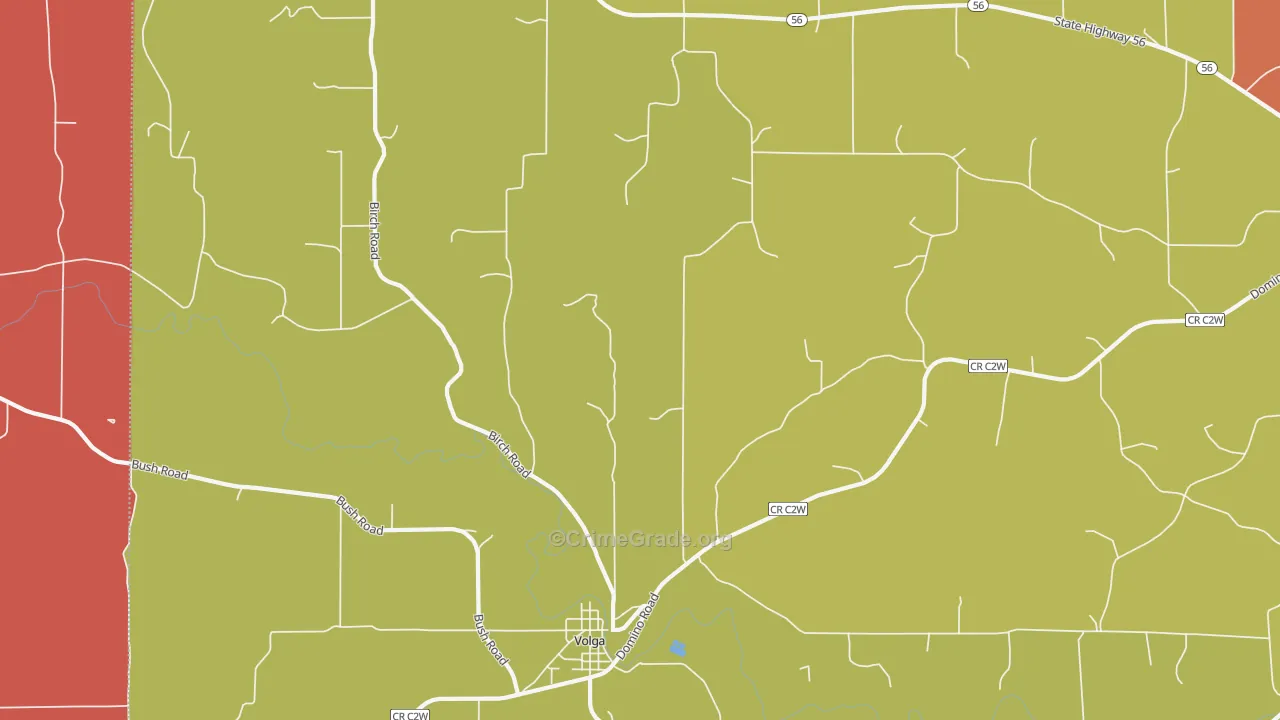 Volga, IA Map of Assault Rates
