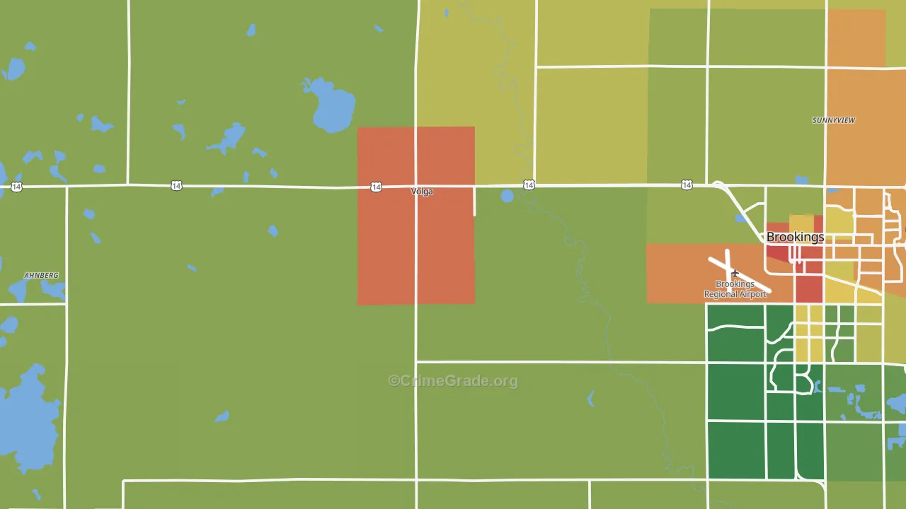 Volga, SD Map of Assault Rates