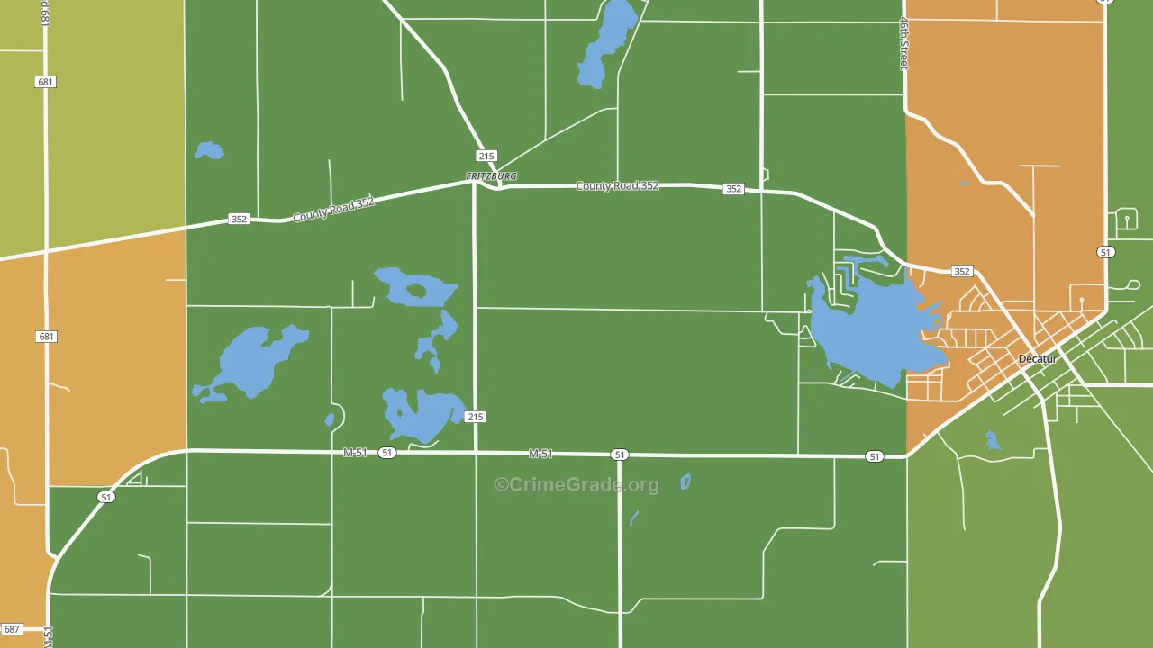Volinia, MI Map of Assault Rates