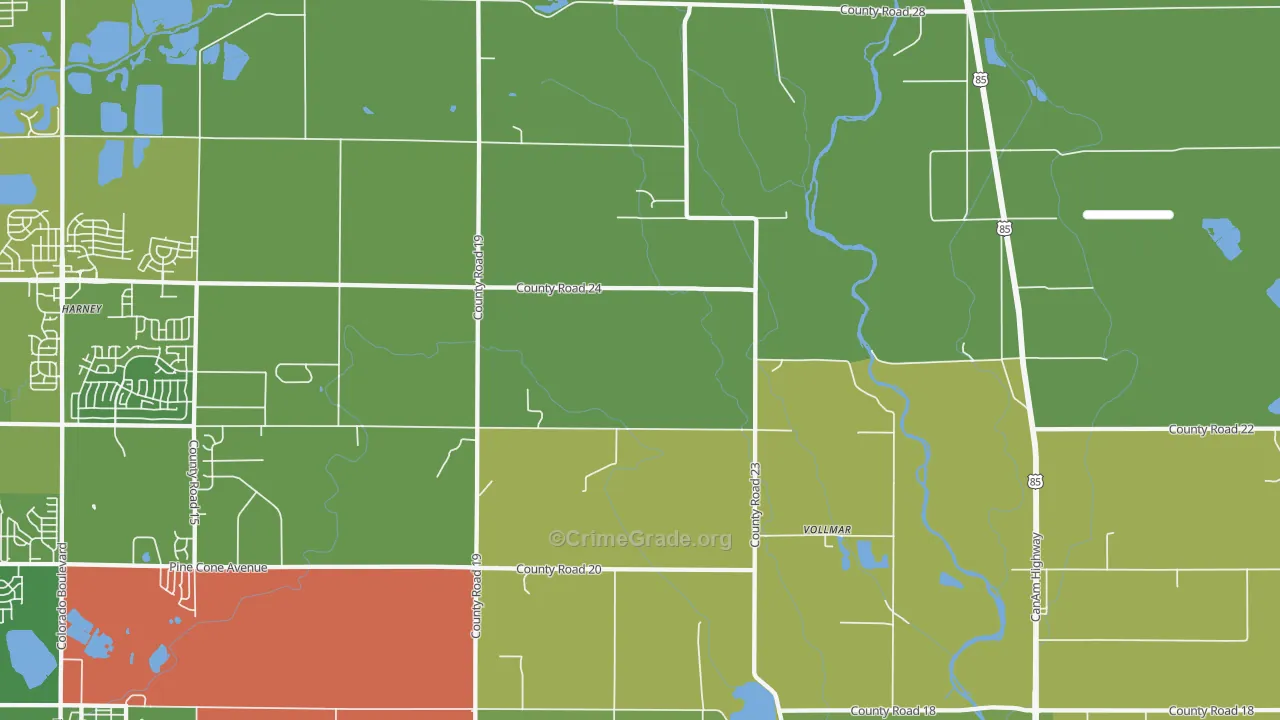 Vollmar, CO Map of Assault Rates